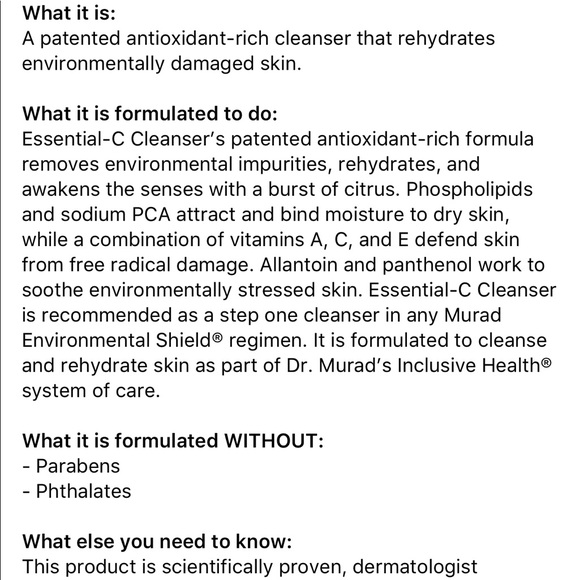 Murad Essential-C Cleanser - Picture 3 of 3